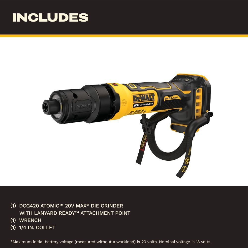 DeWalt DCG420BLR ATOMIC 20V MAX Die Grinder - LR