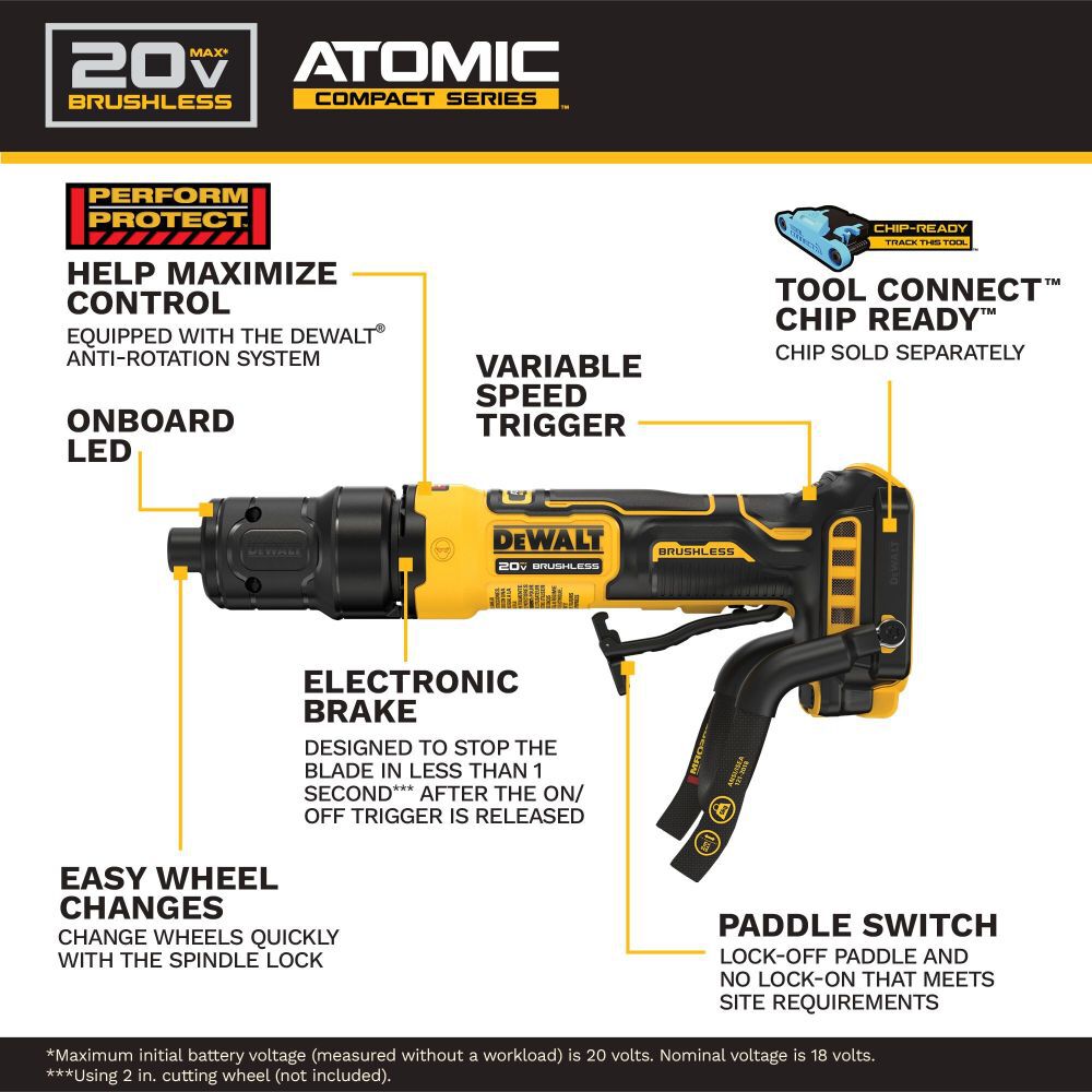 DeWalt DCG420BLR ATOMIC 20V MAX Die Grinder - LR