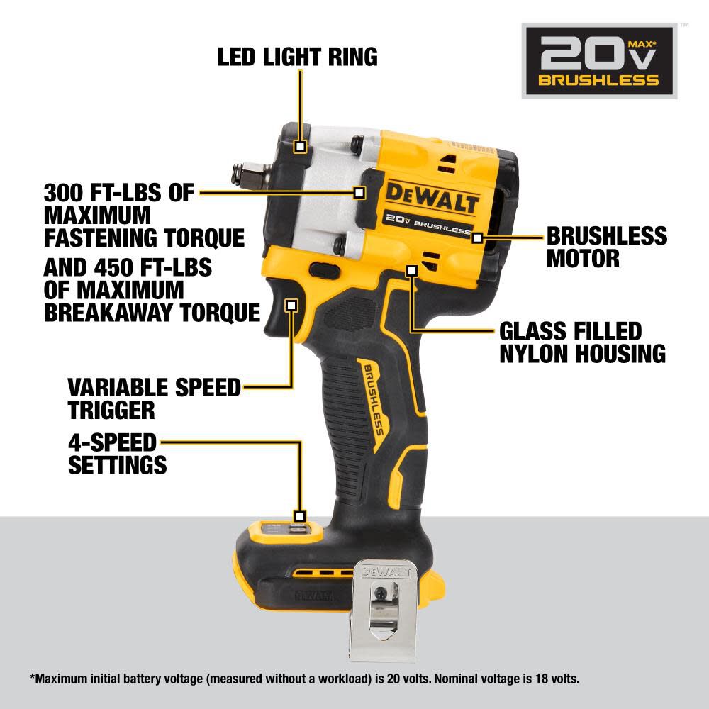 DeWalt DCF923B 20V MAX 3/8IN COMPACT IMPACT WRENCH BARE