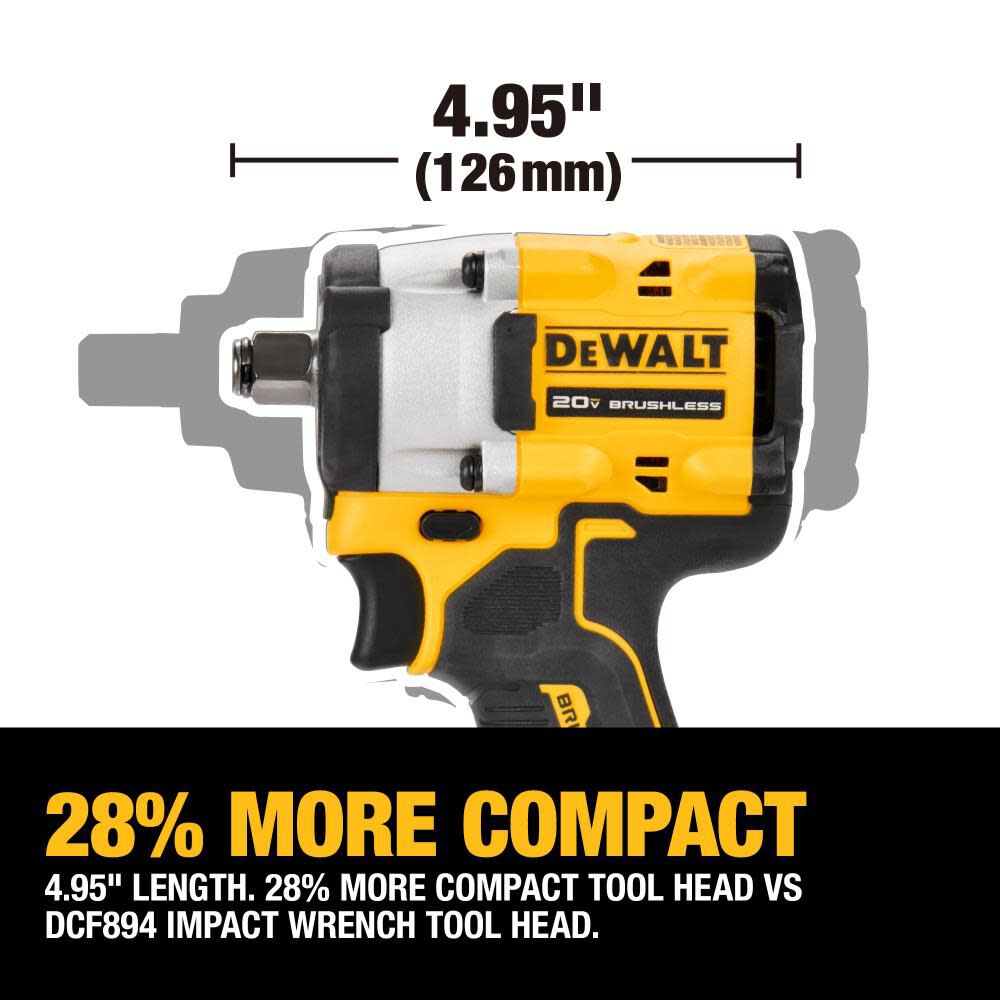 DeWalt DCF921P2 20V MAX 1/2IN COMPACT IMPACT SR HR