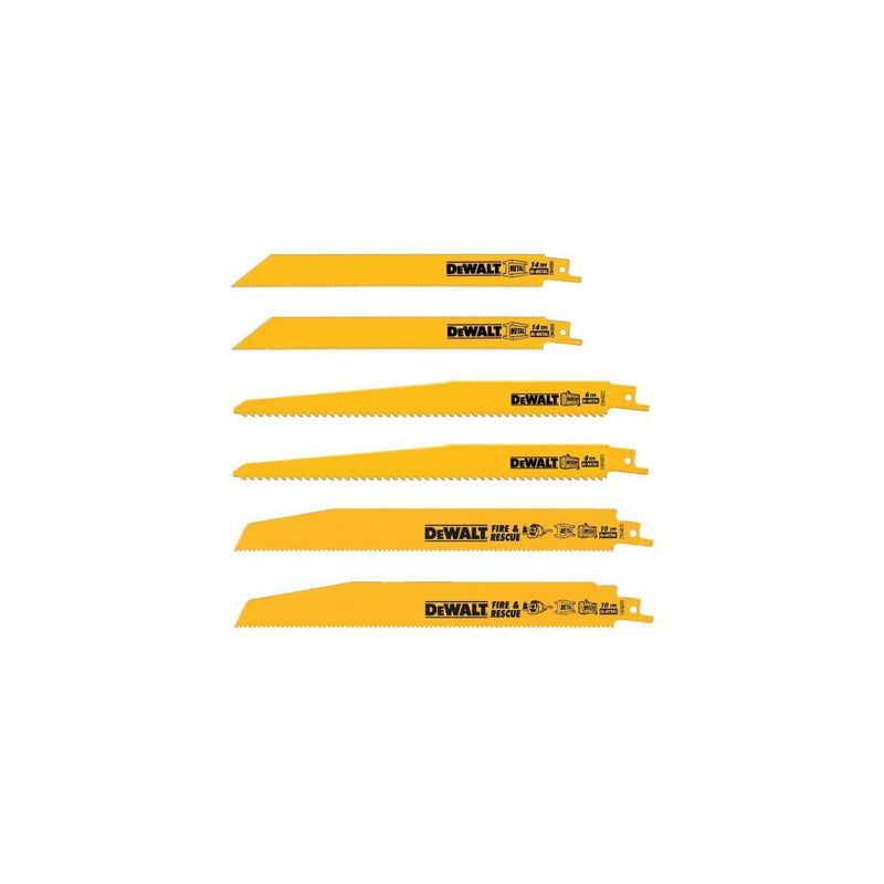 DeWalt DW4896 6 PC Recip Blade Set With Case