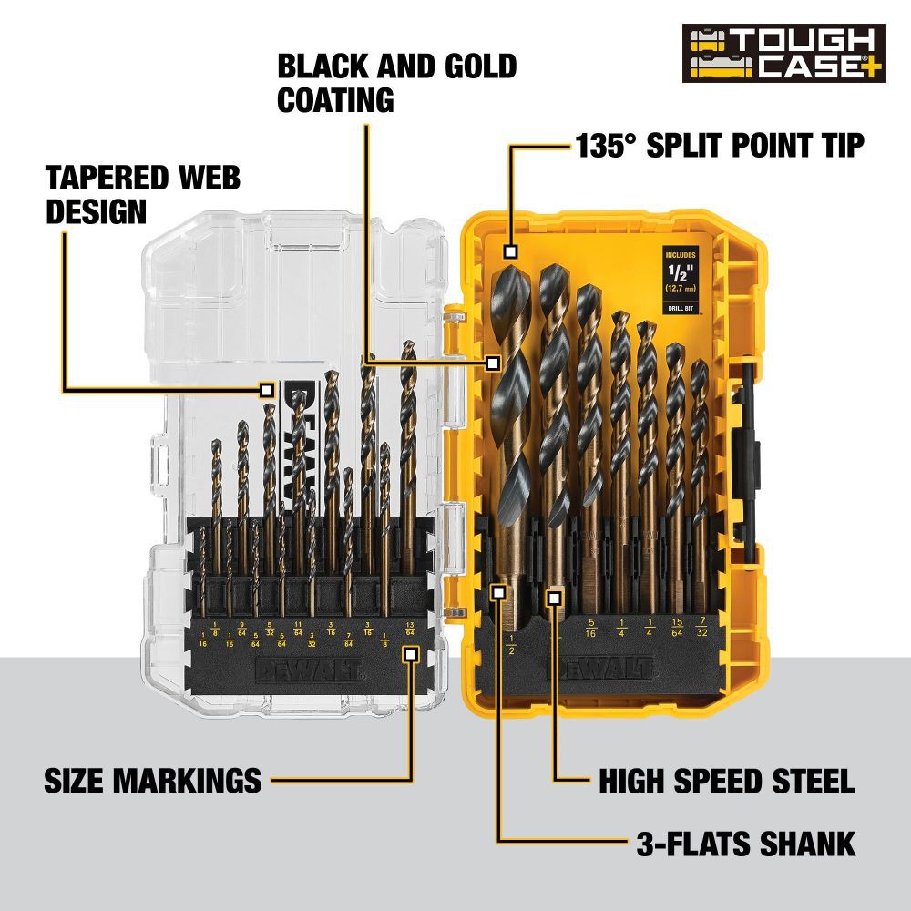 DeWalt DWA1181 21PC Black&Gold set STC