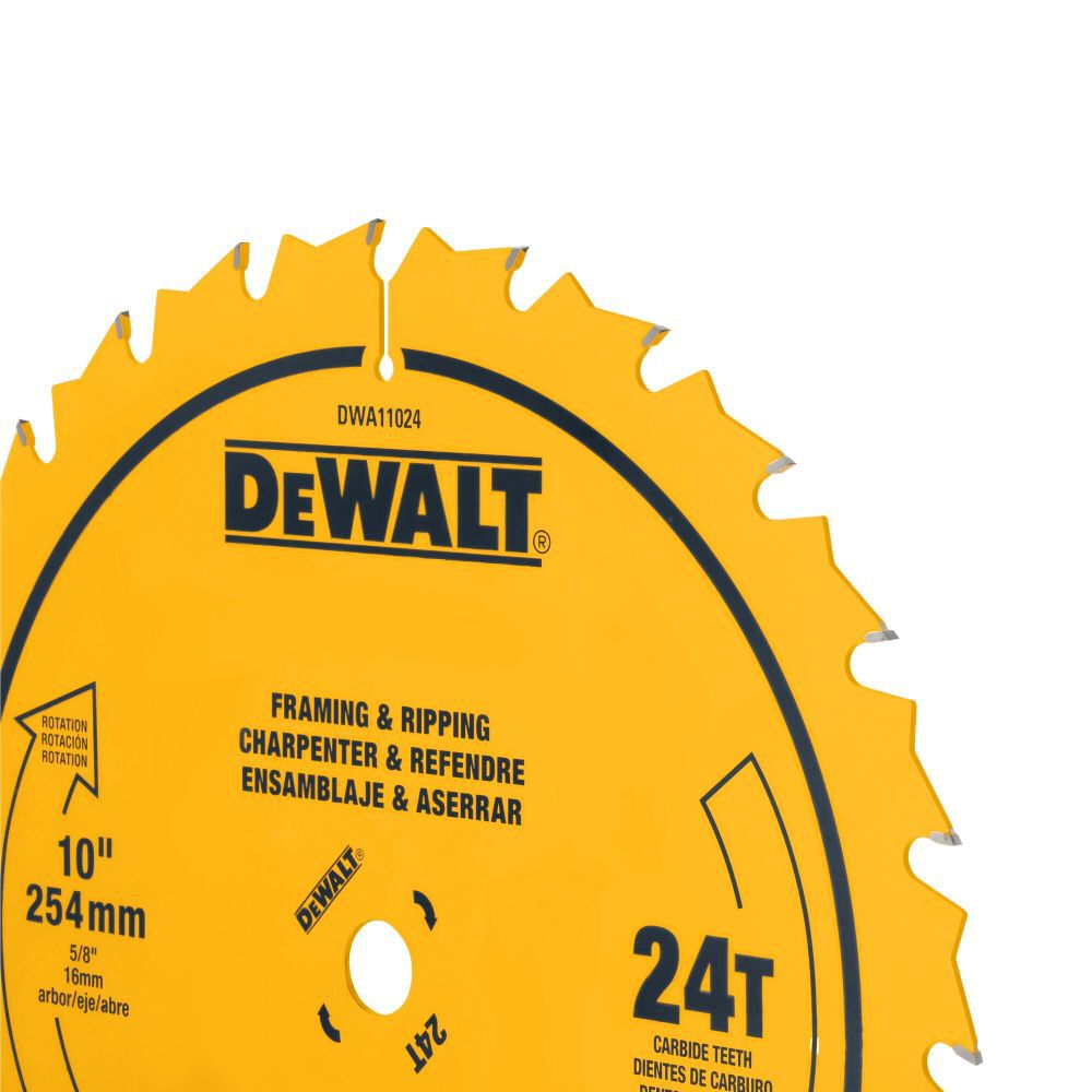 DeWalt DWA11024 DEWALT 10 IN 24T SAW BLADE