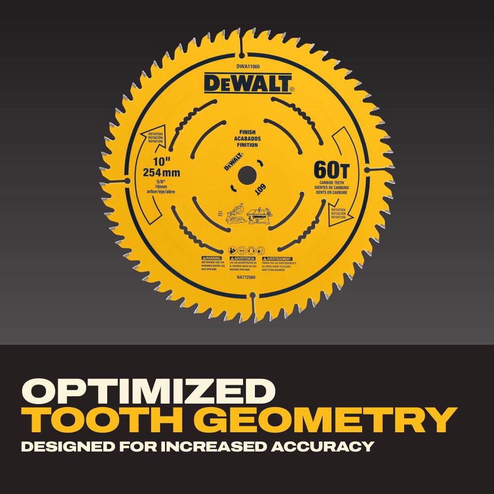 DeWalt DWA110CMB DW 10IN 60T AND 40T SAW BLADE