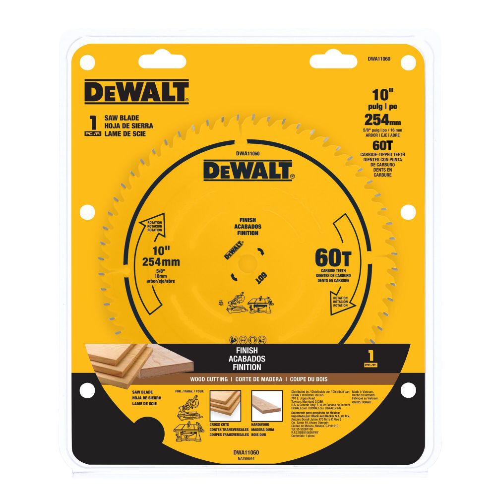 DeWalt DWA11060 DEWALT10 IN 60T SAW BLADE