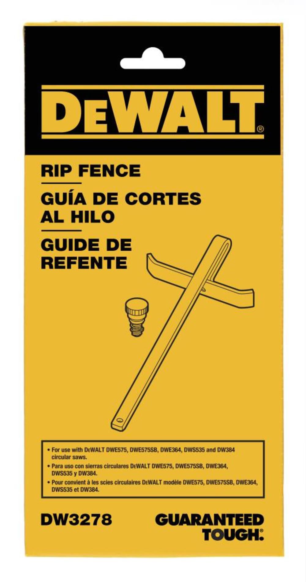 DeWalt DW3278 RIP FENCE