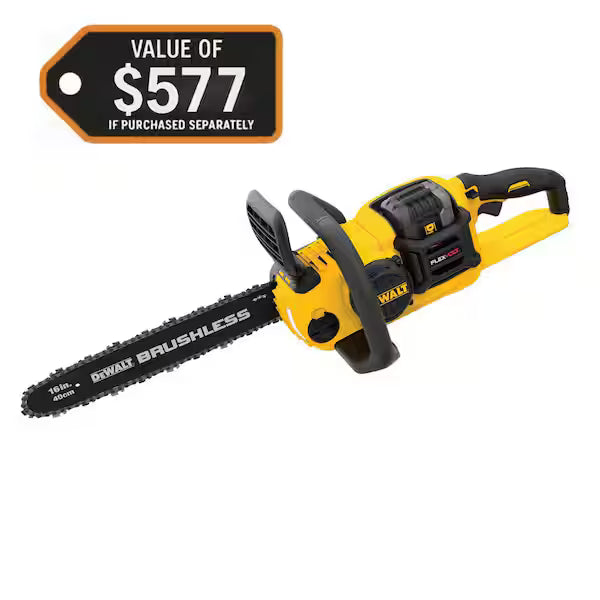 DeWalt DCCS670T1 DEWALT FLEXVOLT CHAINSAW 60V 2Ah 16IN
