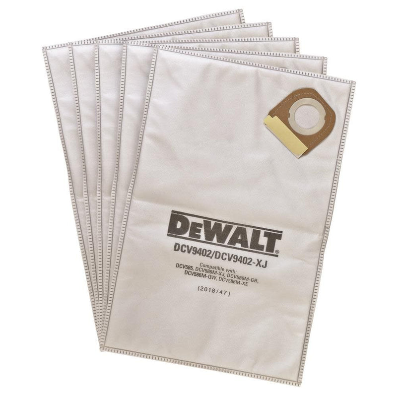 DeWalt DCV9402 FLEECE BAG FOR DCV585/DCV586 5 PK