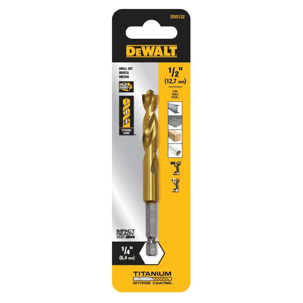 DeWalt DD5132 1/2 IN TITANIUM IR DRILL BIT