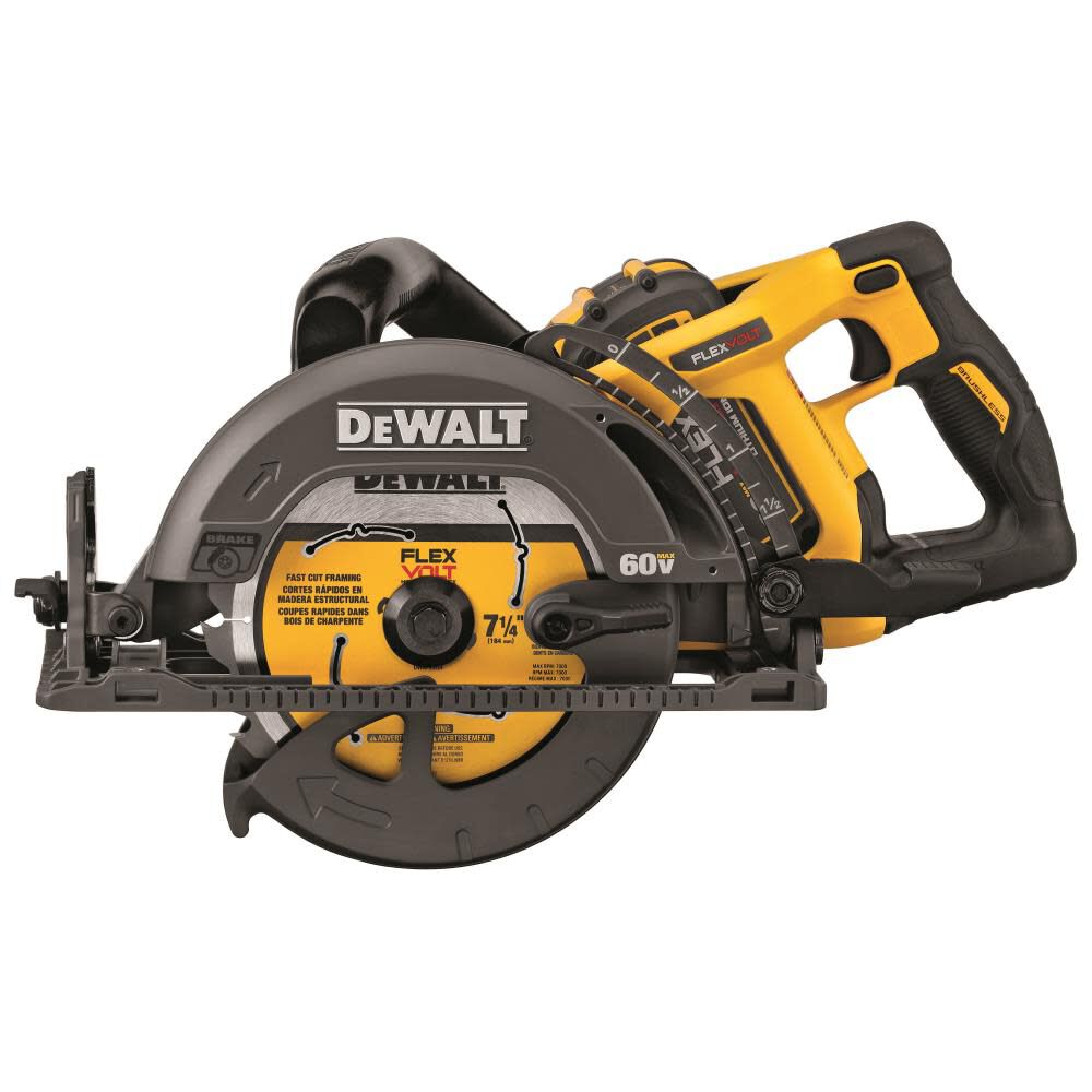 DeWalt DCS577X1 60V 7-1/4IN WORM DRIVE STYLE SAW KIT 9AH