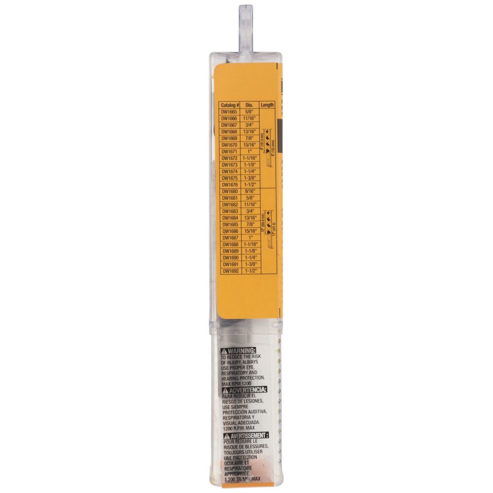 DeWalt DW1665 5/8IN SHT PWR SHIP AUGER