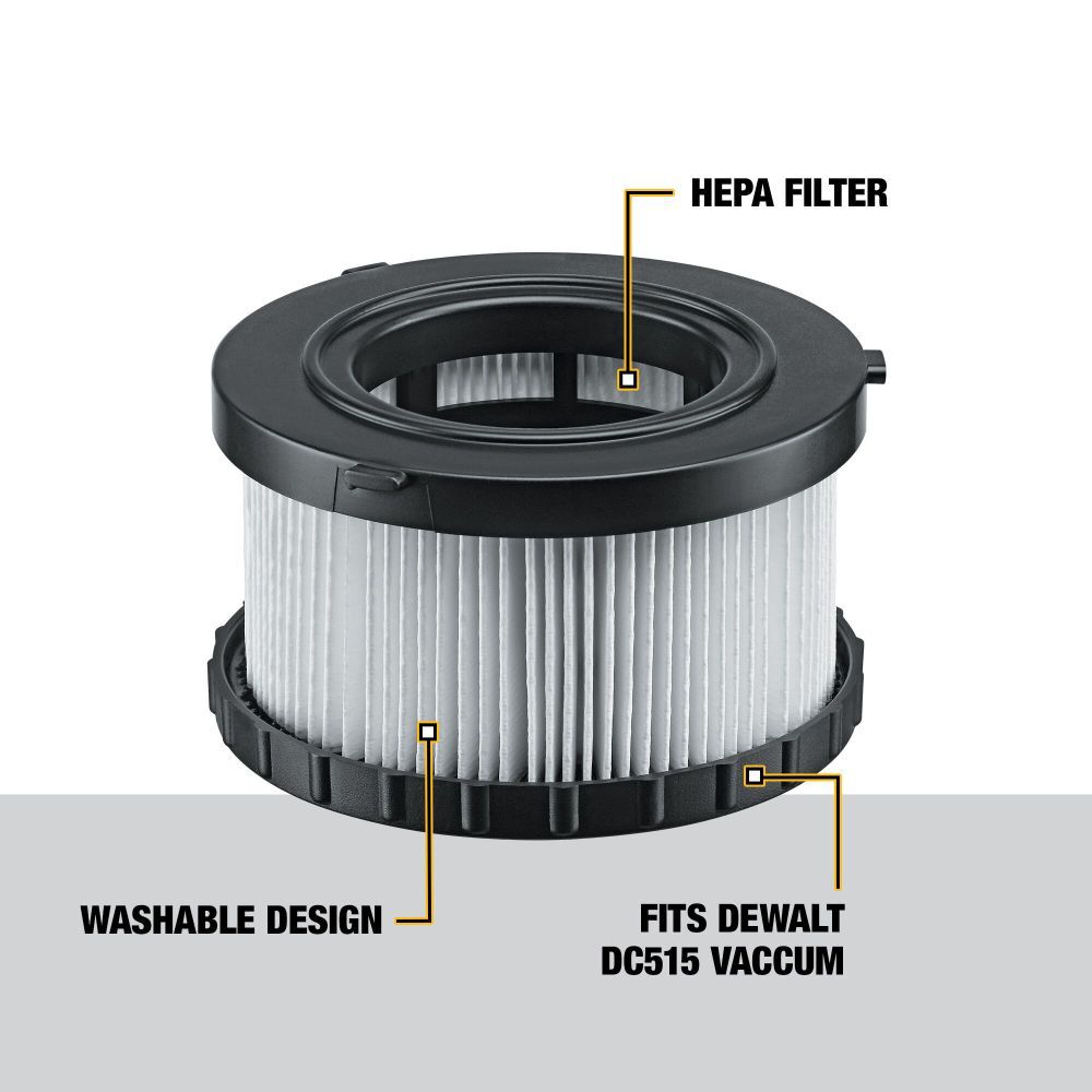 DeWalt DC5151H HEPA REPLACEMENT FILTER for DC515