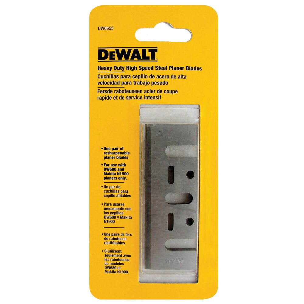 DeWalt DW6655 3 1/4 HIGH SPEED STEEL PLANER BLADES