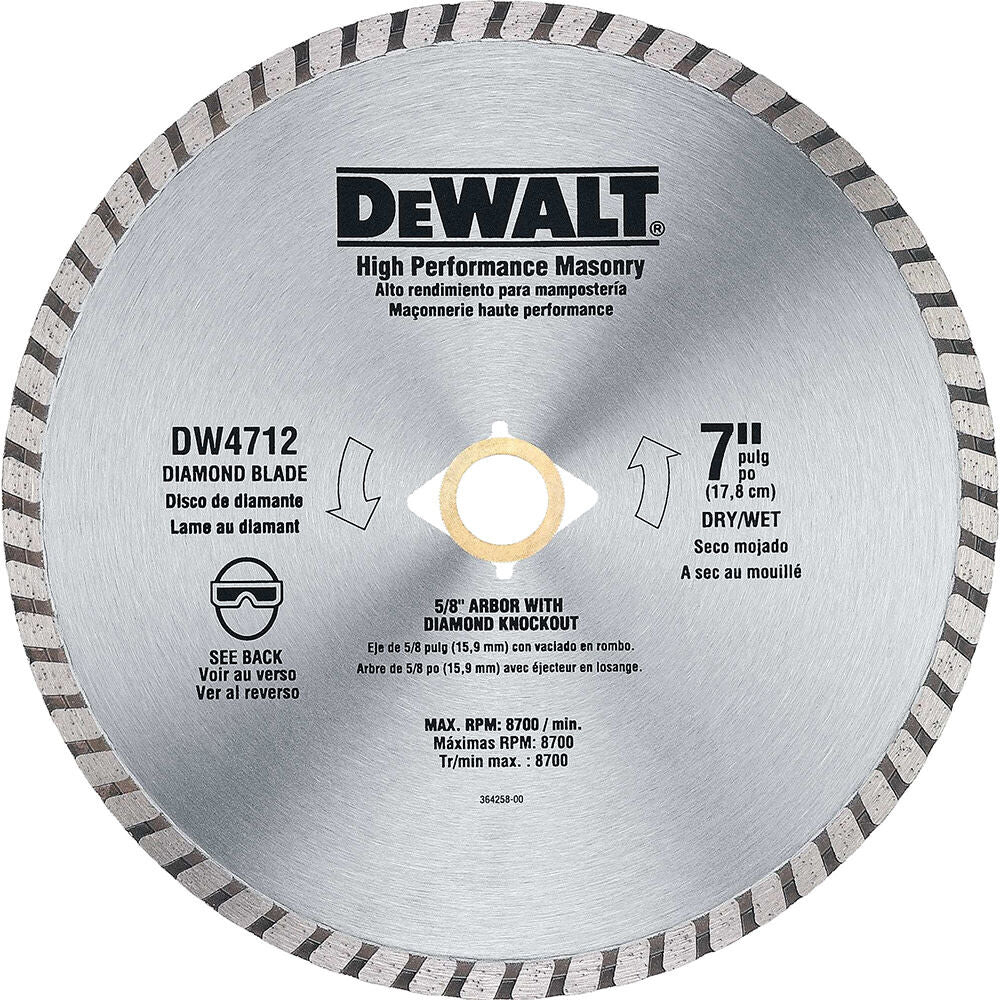 DeWalt DW4712 7IN HIGH PERF ABRAS BLADE