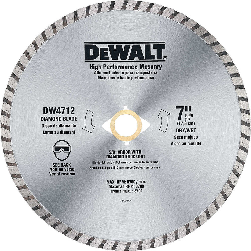 DeWalt DW4712 7IN HIGH PERF ABRAS BLADE