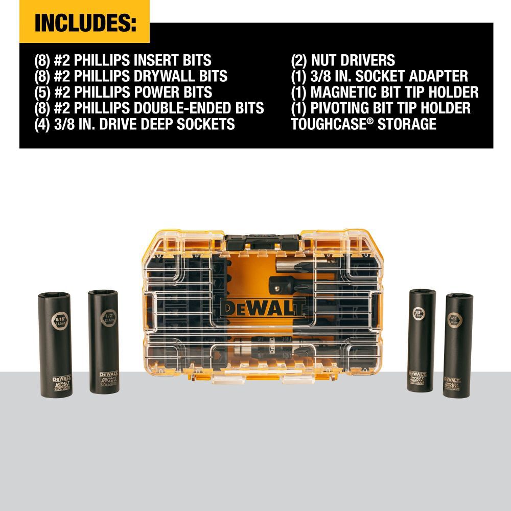 DeWalt DW2169 38PC Drill/Drive Impact Ready STC