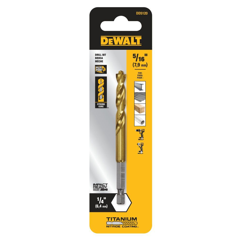 DeWalt DD5120 5/16 IN TITANIUM IR DRILL BIT