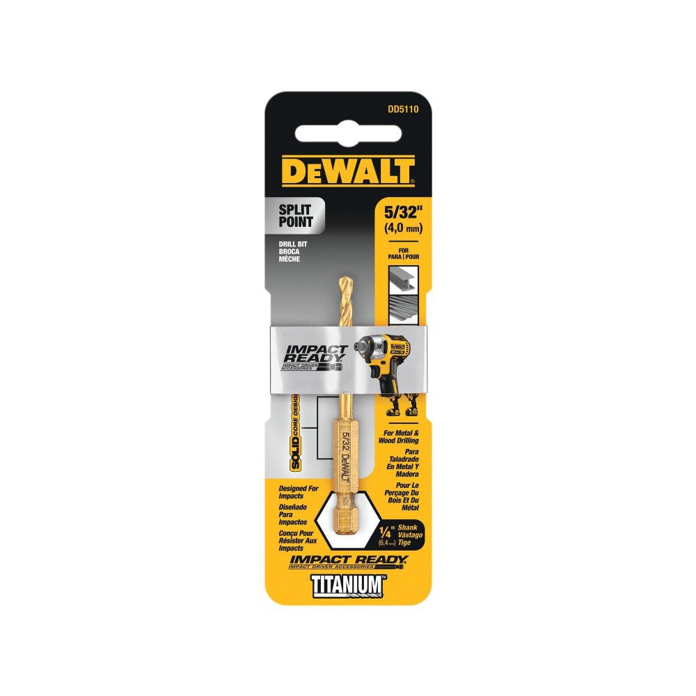 DeWalt DD5110 5/32 IN TITANIUM IR DRILL BIT