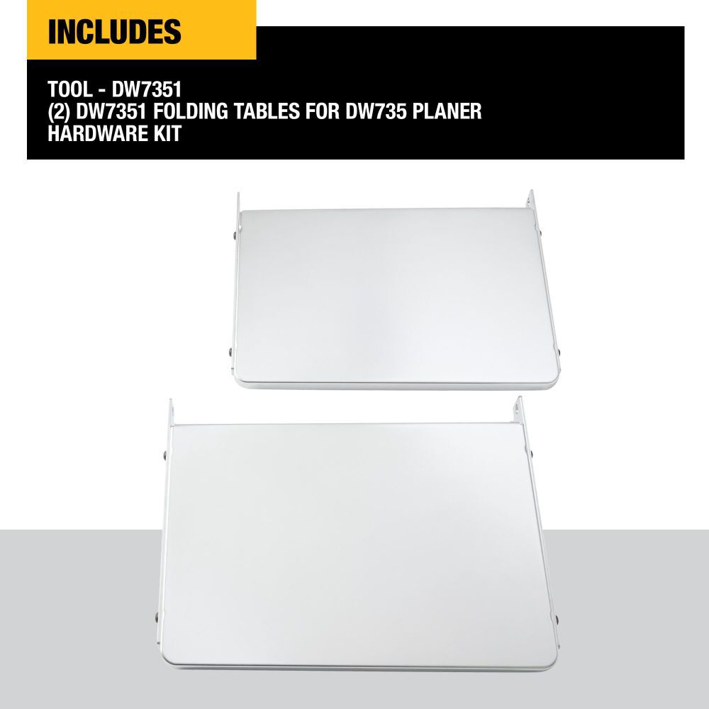 DeWalt DW7351 FOLDING TABLES FOR DW735 PLANER
