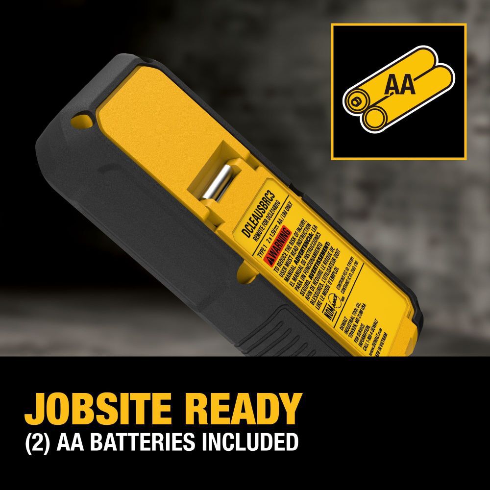DeWalt DCLEAUSBRC3 REMOTE FOR USB 3X180 LASER DCLE14301