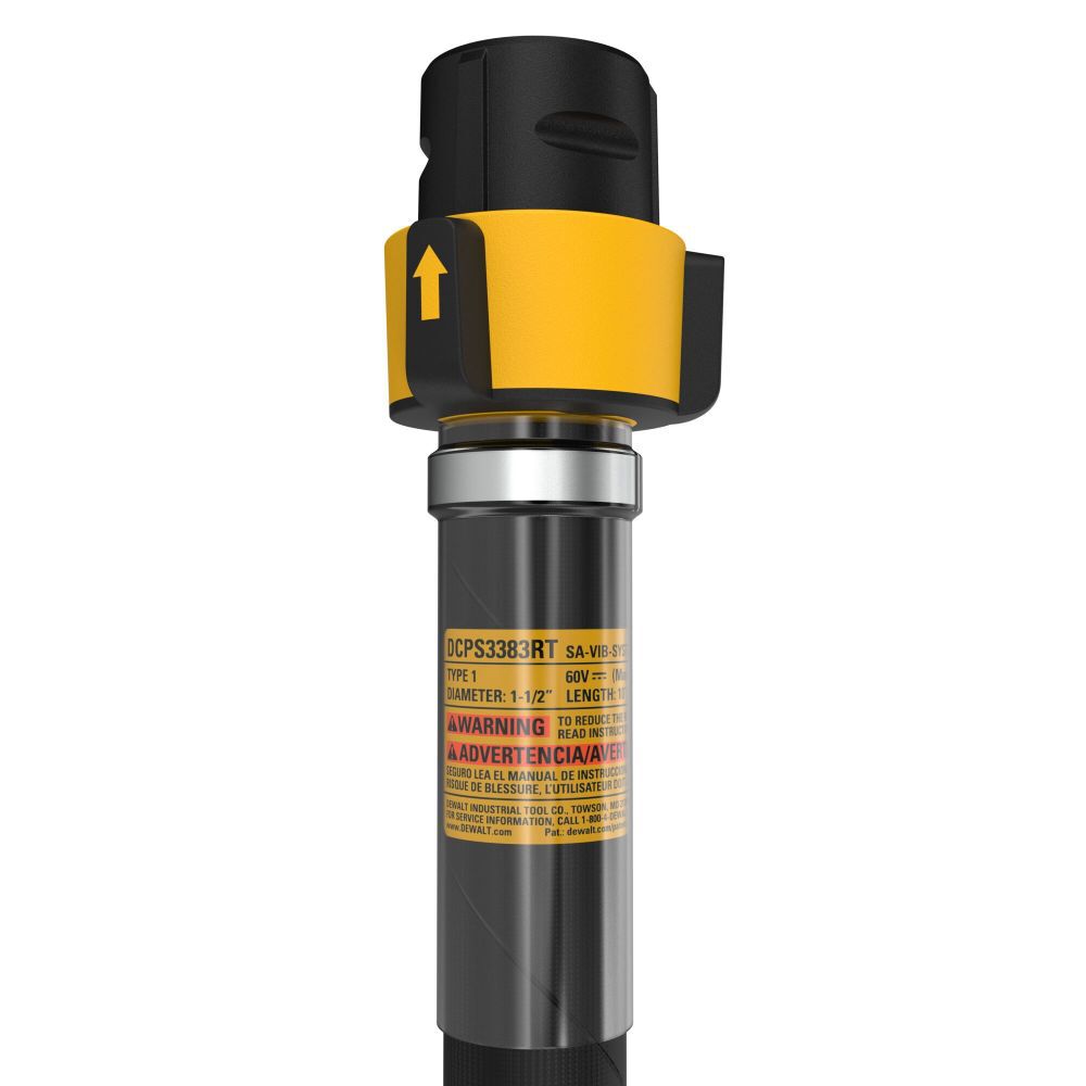 DeWalt DCPS3383RT Rubber Tip 1.5 IN VIBRATOR HEAD-10FT SHAFT