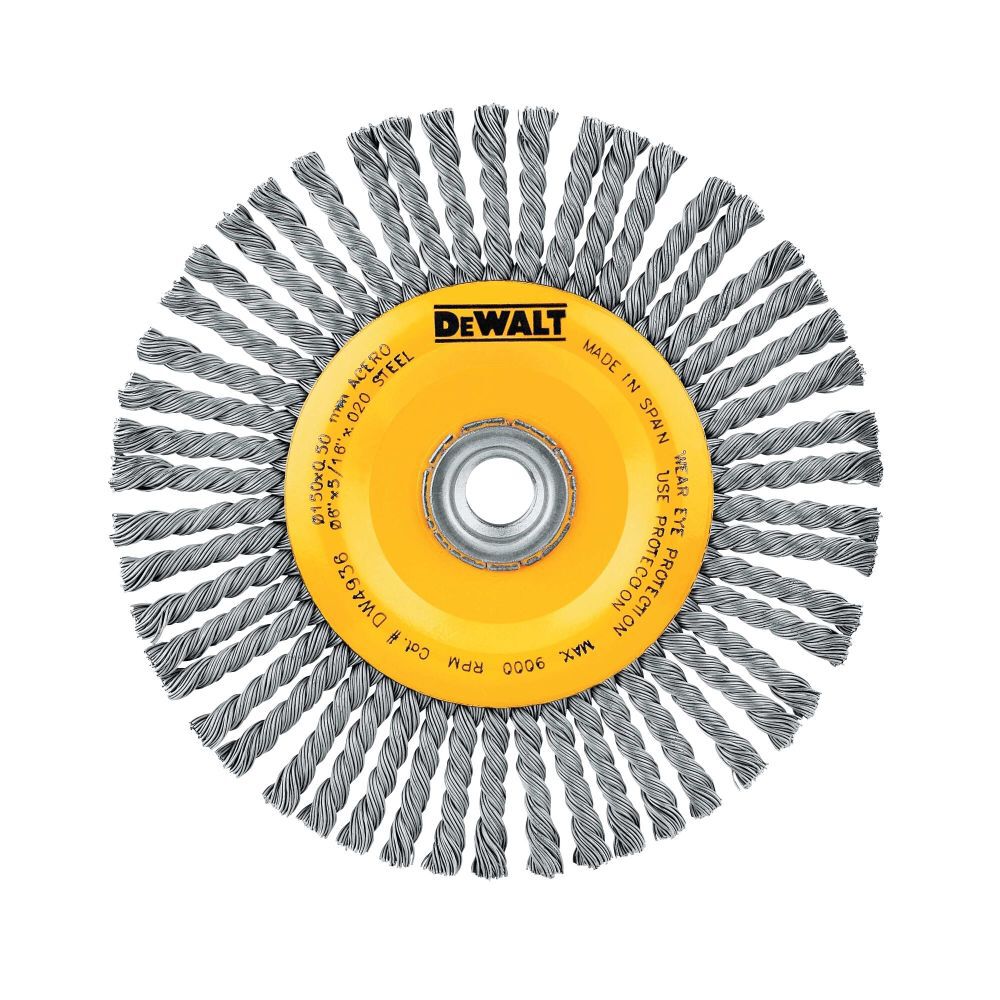 DeWalt DW4936 6X5/8-11 XP CARB STNGR WIRE WHL (BULK)