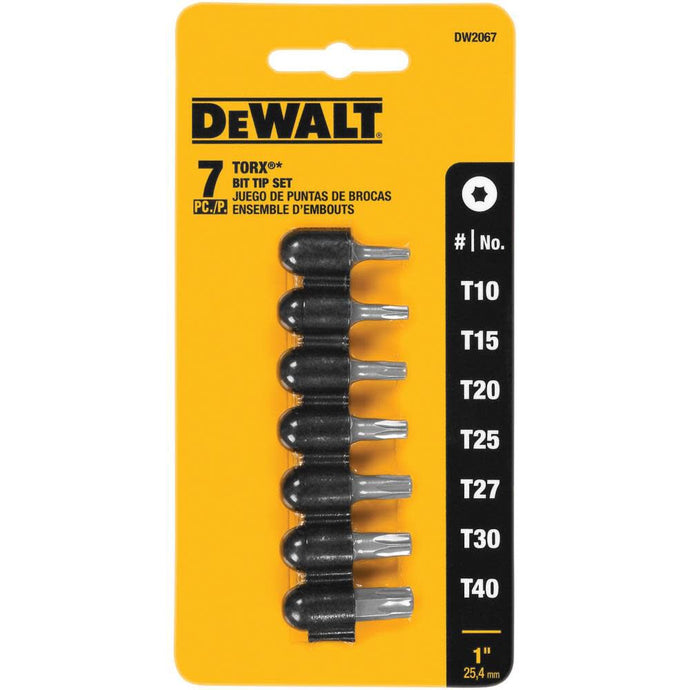 DeWalt DW2067 7 PC STAR BIT TIP SET