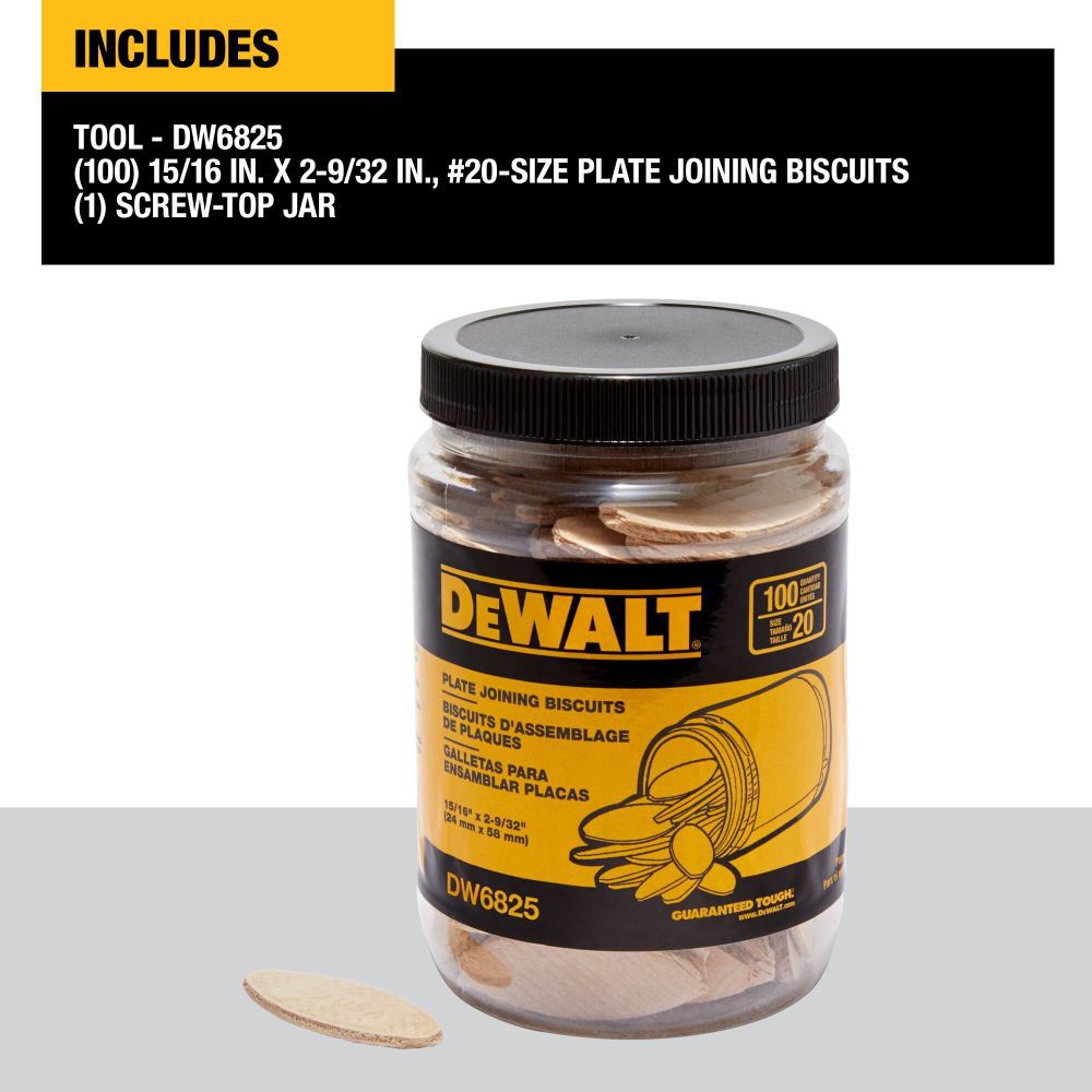 DeWalt DW6825 TUBE BISCUITS - SIZE 20