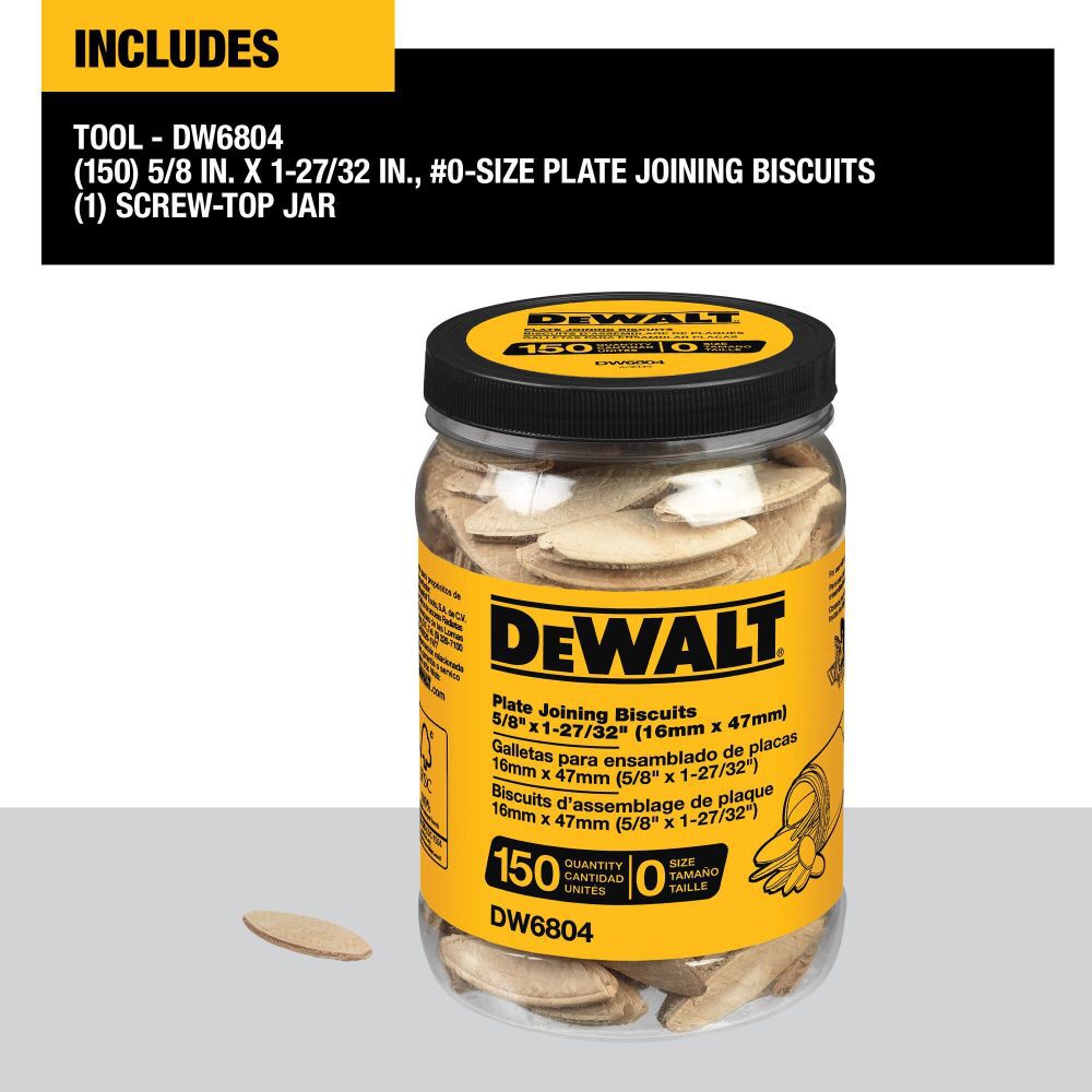 DeWalt DW6804 TUBE BISCUITS - SIZE 0