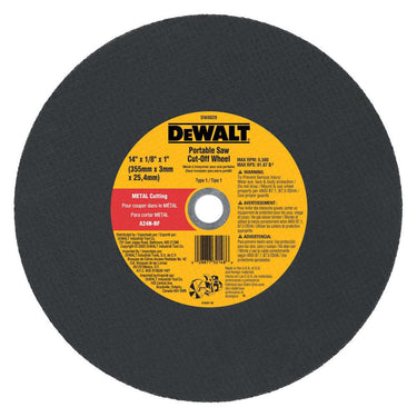 DeWalt DW8020 14INX1/8INX1IN METAL PORT SAW CUT-OFF WH