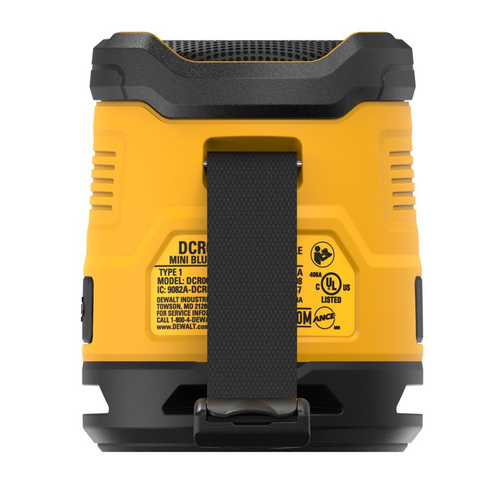DeWalt DCR008 USB-C RECHARGEABLE BLUETOOTH SPEAKER
