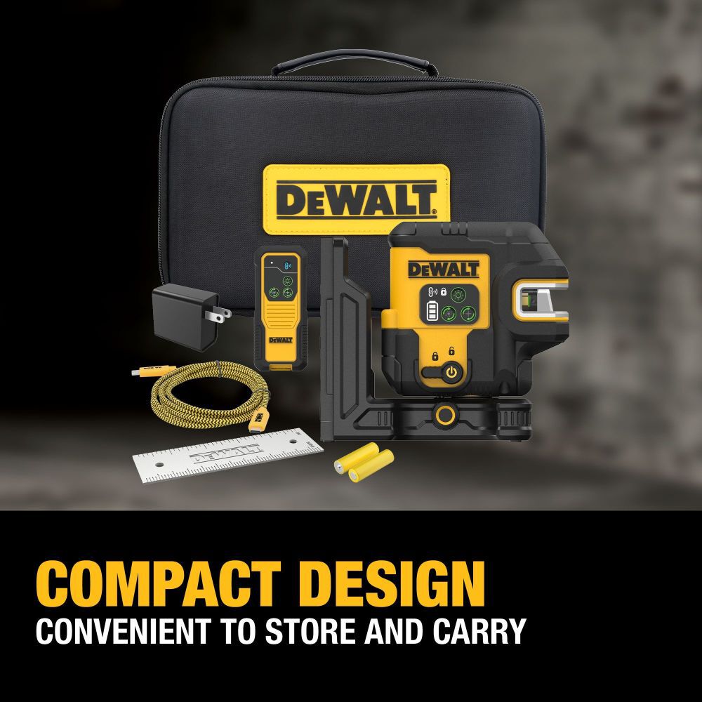 DeWalt DCLE14221G DEWALT RECHARGEABLE 2 SPOT COMBO LASER W