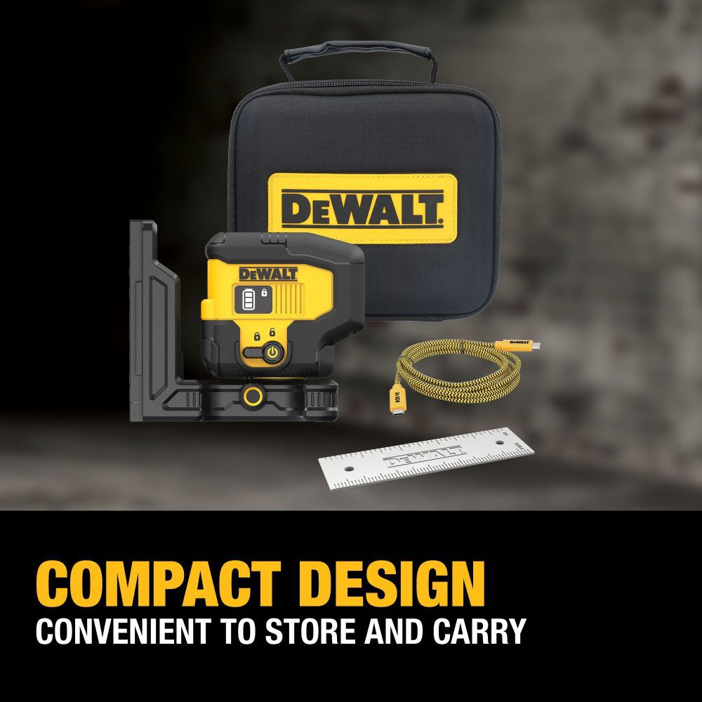 DeWalt DCLE16031GB DEWALT RECHARGEABLE 3 SPOT LASER - LESS