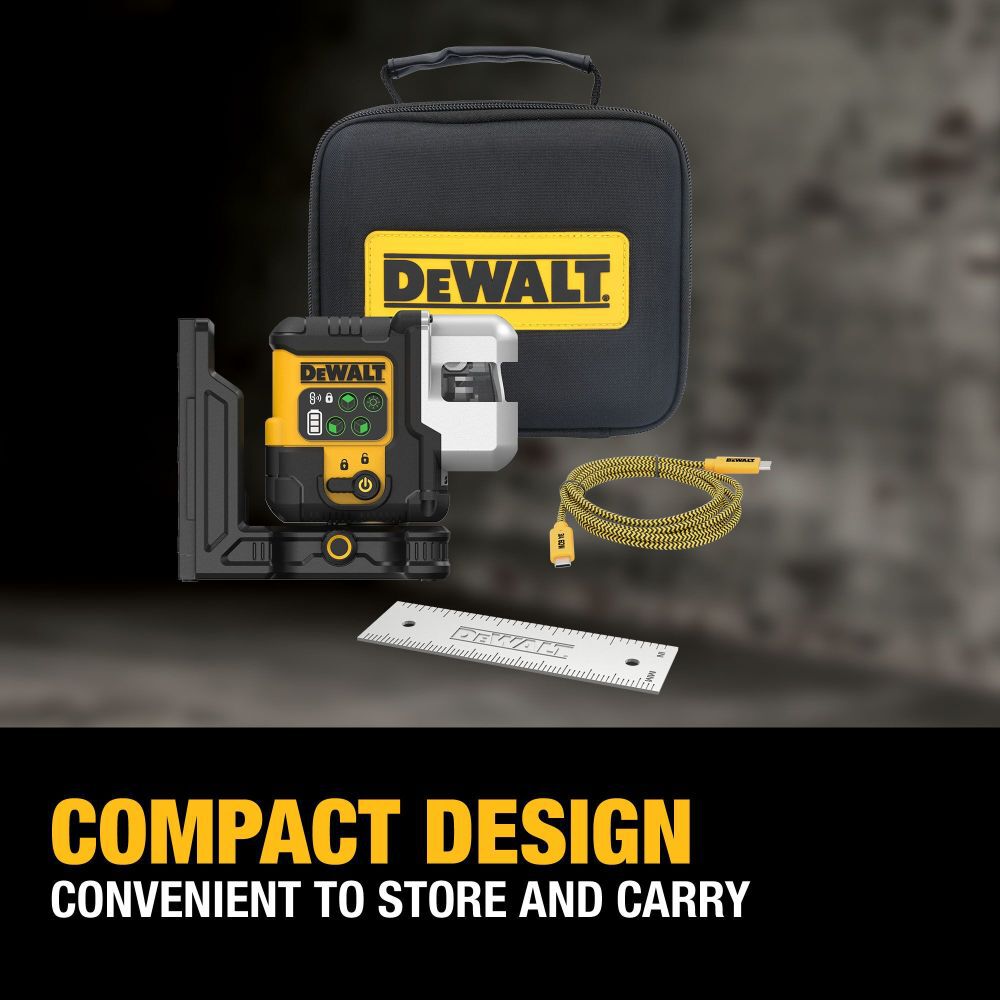 DeWalt DCLE14301GB DEWALT RECHARGEABLE 3 PLANE LASER - LESS