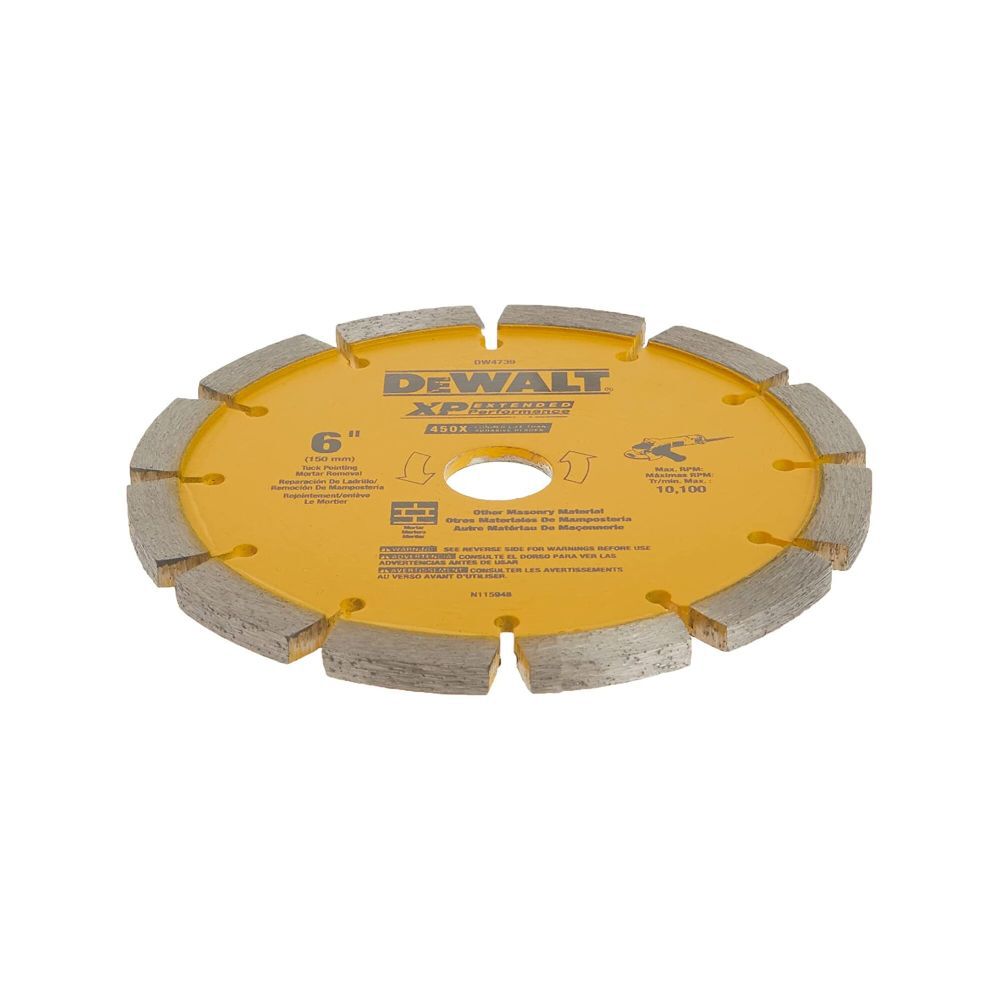 DeWalt DW4739 6 x .250 DIAMOND TUCK POINT BLADE