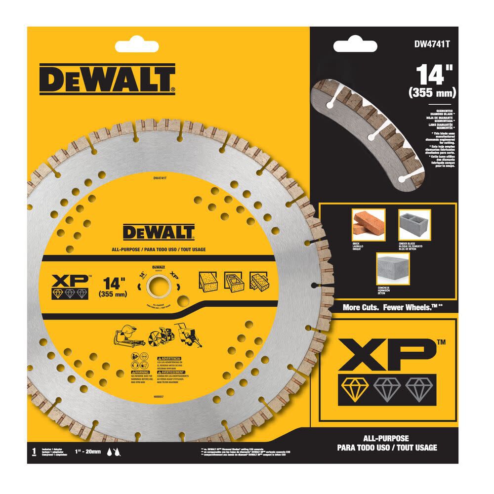 DeWalt DW4741T 14IN SEGMENTED XP GENERAL PURPOSE