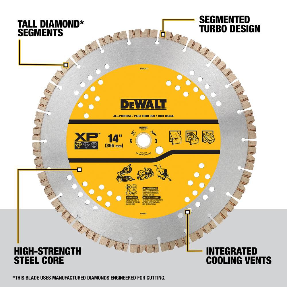 DeWalt DW4741T 14IN SEGMENTED XP GENERAL PURPOSE