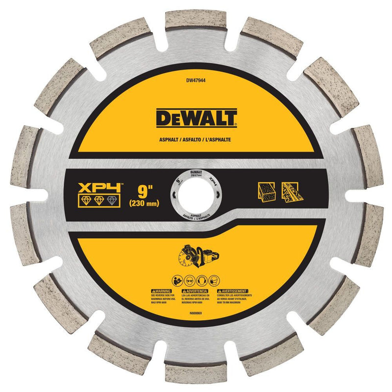 DeWalt DW47944 9IN SEGMENTED XP4 ASPHALT