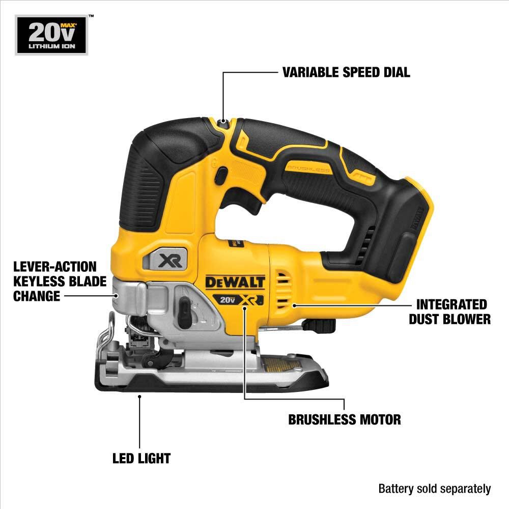 DeWalt DCS334P1 20V MAX XR JIGSAW KIT 5.0Ah