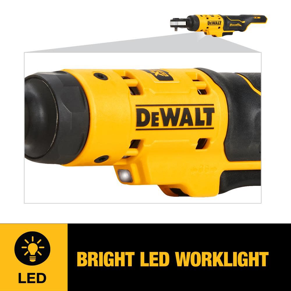 DeWalt DCF504GG1 12V 1/4IN BL COMPACT RATCHET KIT