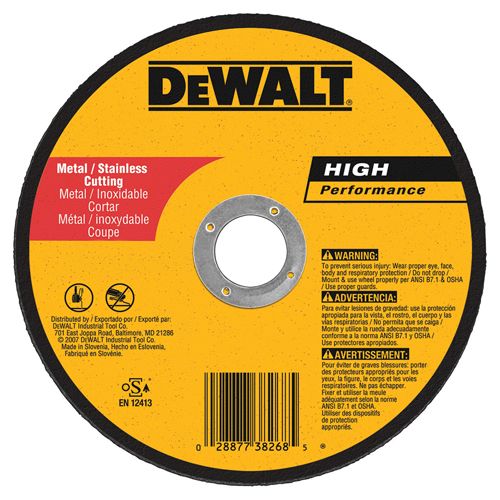 DeWalt DW8726 6 x .045 x 7/8 HP T1 CUTTING