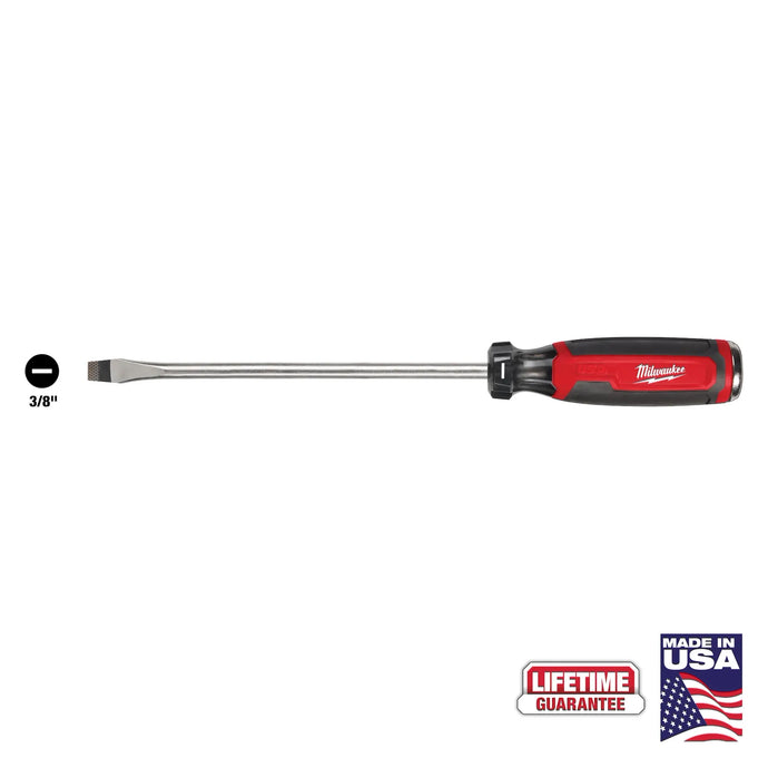MILWAUKEE MT210 3/8" SLOTTED DEMO 8" CUSHION GRIP SCREWDRIVER USA