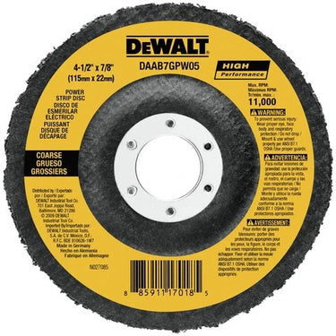 DeWalt DAAB7GPW05 4-1/2IN X 7/8IN POWER WHEEL FLAP DISC
