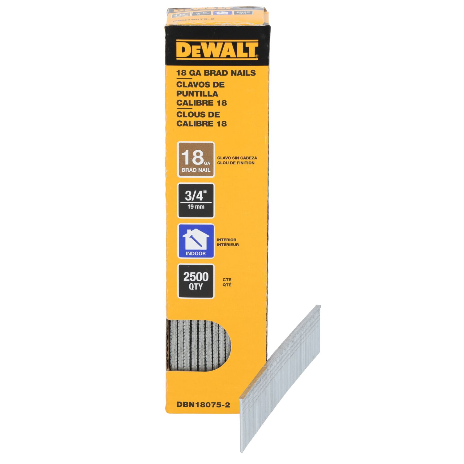 DeWalt DBN18075-2 SHELL 18GA 3/4IN BRAD 2.5K