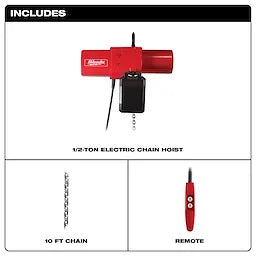Milwaukee 9565 1 Ton Electric Chain Hoist