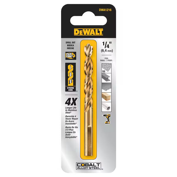 DeWalt DWA1216 1/4 IN PP INDUSTRIAL COBALT