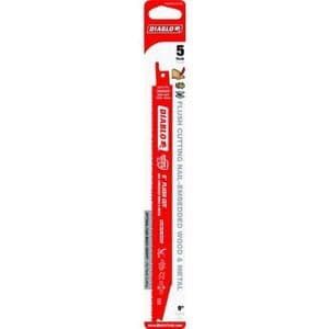 DIABLO DS0914AFC5 9" 10/14 TPI Flush Cut Recip Blade (5 pk)