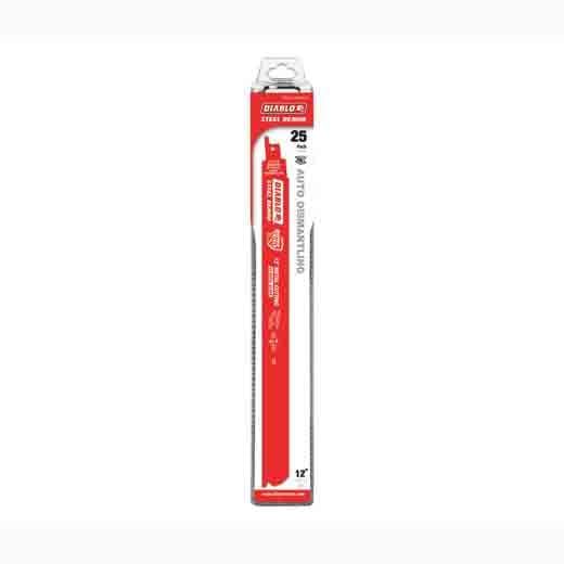 DIABLO DS1214WBF25 12 Inch Bi Metal Reciprocating Blade for Auto Dismantling 25 Pack