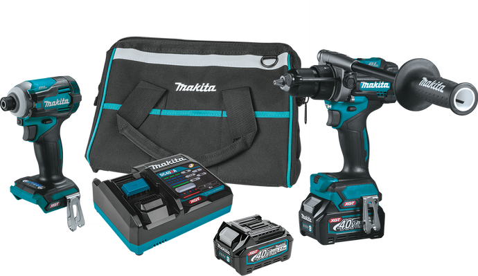 Makita 40V max XGT Brushless Cordless 2 Pc. Combo Kit, GPH01, GDT01, bag (2.5Ah) GT200D