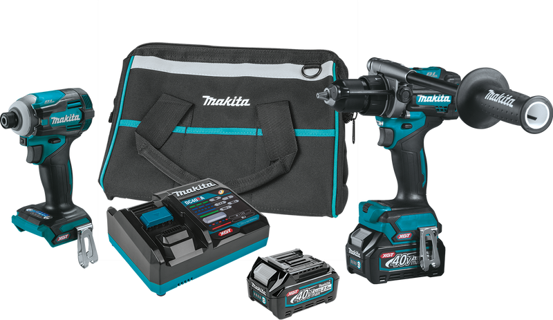 Makita 40V max XGT Brushless Cordless 2 Pc. Combo Kit, GPH01, GDT01, bag (2.5Ah) GT200D